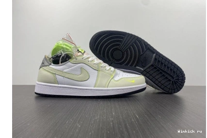 Air White-Green 1 Nike Jordan Low 0904